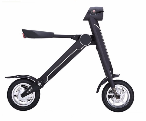 Popular 2 Wheel Electric Folding Kick Scooter With Seat , 12inch Pneumatic Tire