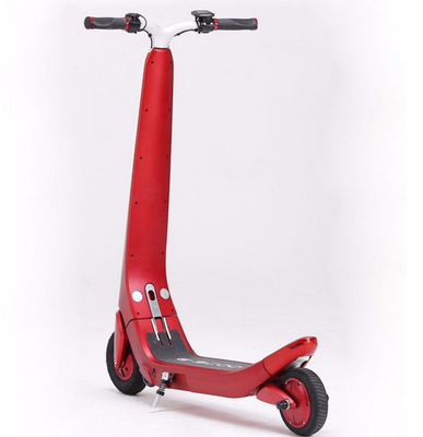 Red Lightweight Electric Kids Scooter , 8 Inch Kids Folding Scooter Easy To Carry